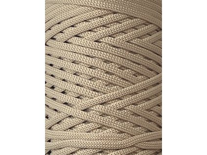 POLI CORD plochá šňůra 3 mm /  CAPPUCCINO