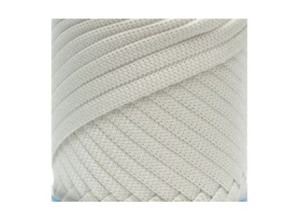 Soft Ribbon plochá šňůra 4 mm - 102 Mlečná