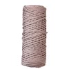 POLI CORD plochá šňůra 3 mm / Prašná růže