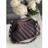 Designový řetízek s karabinkami 100 cm / khaki
