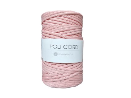 2793 poli cord plocha snura 5 mm svetla ruze