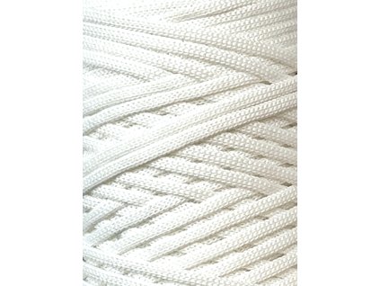 3111 poli cord plocha snura 3 mm bila