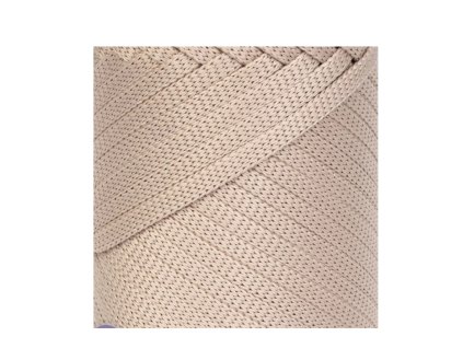 3783 soft ribbon plocha snura 4 mm 208 bezova pudr