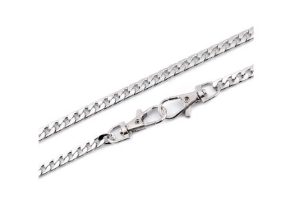 885 retizek plochy na kabelky s karabinou nikl