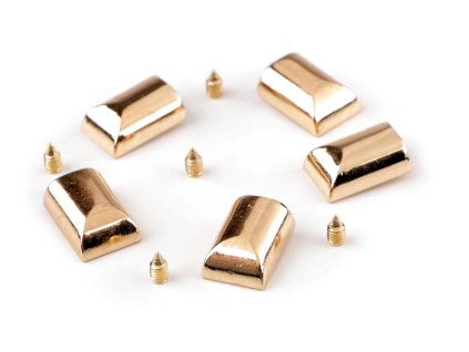 Endstück für Spiral-, Kunststoff- und Metallreißverschlüsse / klassisches Gold
