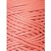 3147 poli cord plocha snura 3 mm lososova