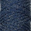 4158 poli cord glitter plocha snura 3 mm modry safir stribrna