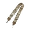 Textilband mit Karabinern 5 cm / beige+nude