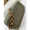 Gehäkelte Handtasche „Selene“ / olivgrün