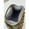 Gehäkelte Handtasche „Selene“ / olivgrün