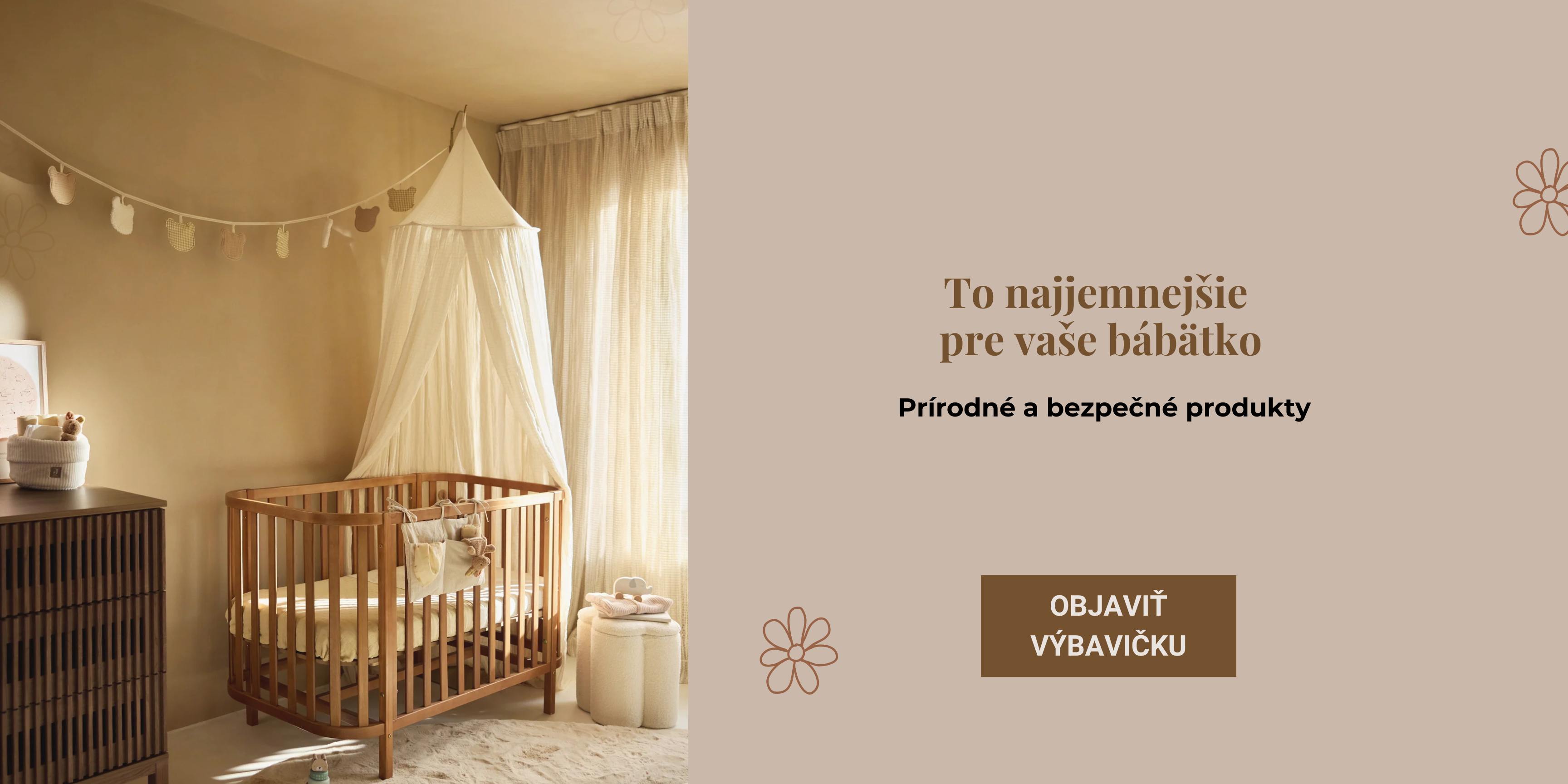 Detská postieľka a prírodná výbavička pre bábätko