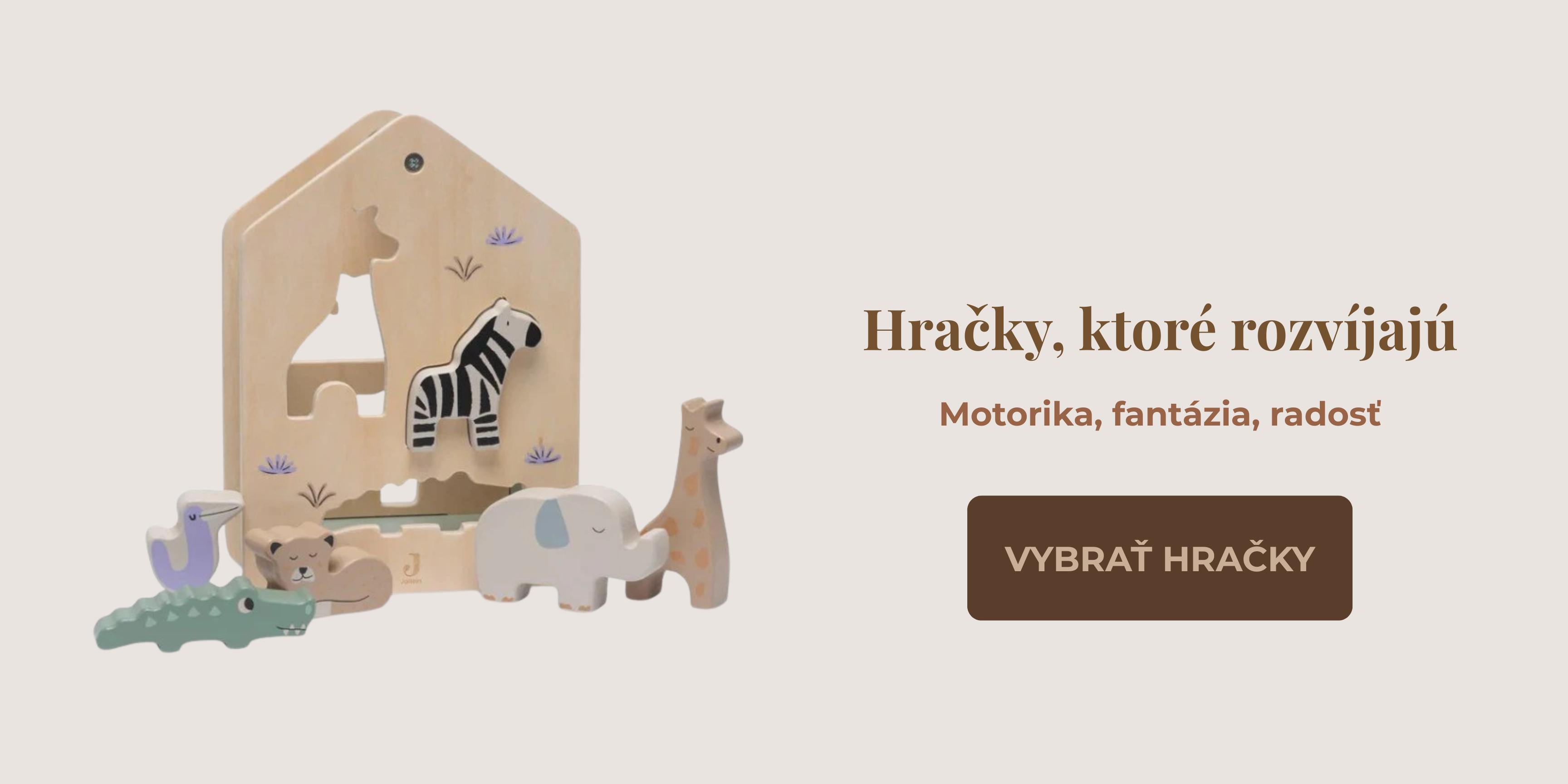 Drevené hračky pre rozvoj motoriky a fantázie detí