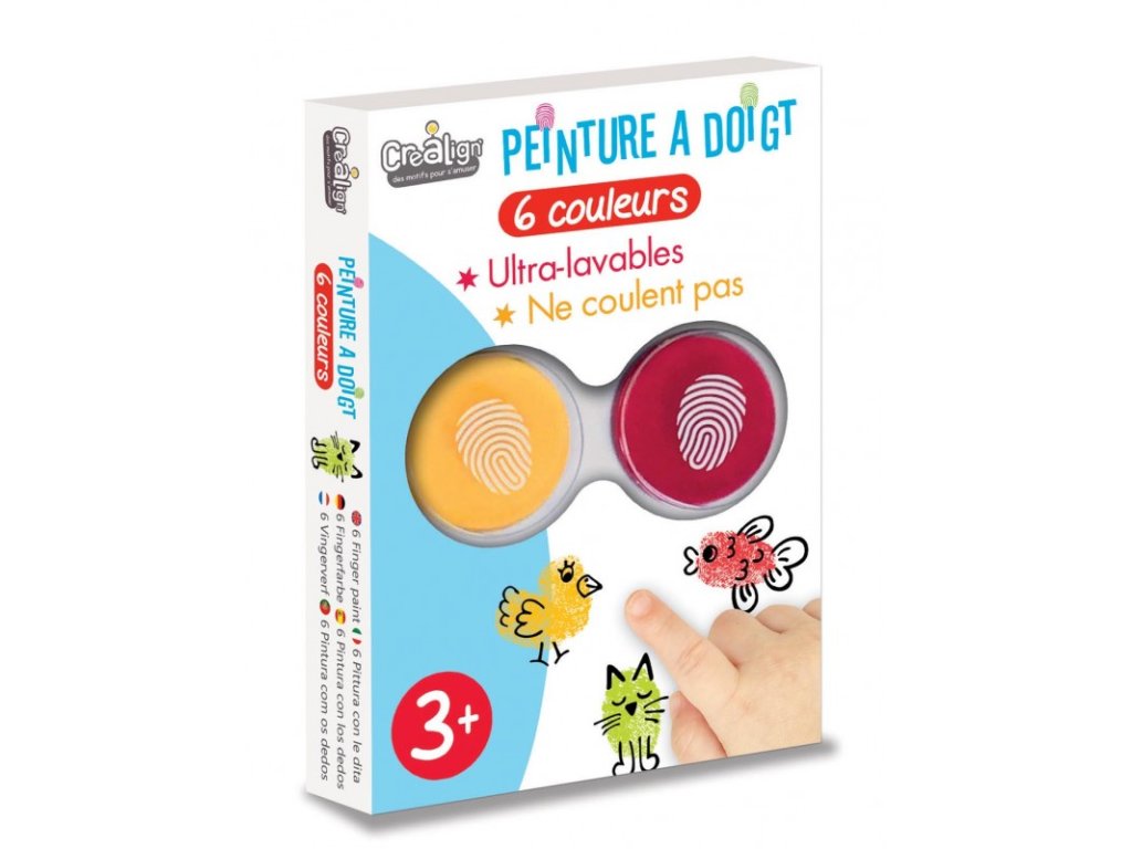 Atramentové podušky na odtlačky prstov 6 ks – balenie produktu