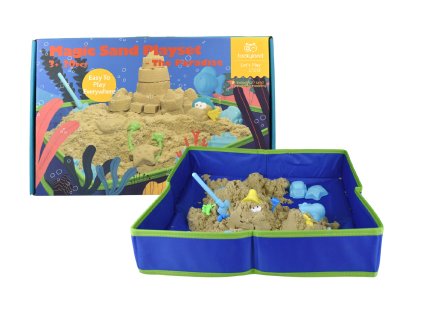 Kinetický piesok veľká sada More s formičkami a podložkou v balení