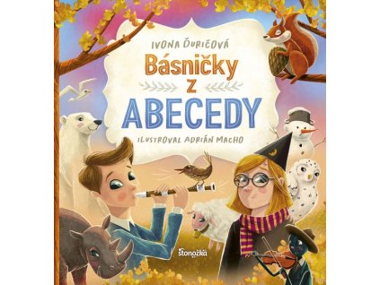 Básničky z abecedy – obálka detskej knihy s ilustráciami a písmenami