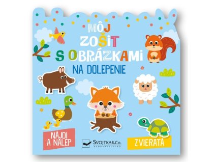 Obálka detského zošita Môj zošit s obrázkami na dolepenie – Zvieratá