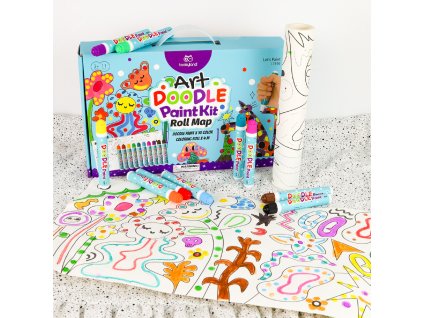 Farby v tube s maxi omaľovánkou – kreatívna sada pre deti