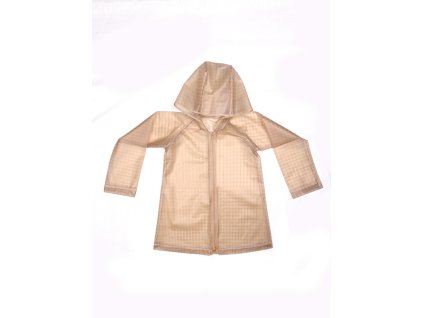 Detský kabátový pršiplášť na zips SQUARES MRS. ERTHA – nepremokavý pršiplášť pre deti