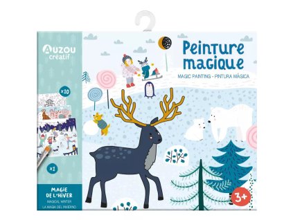 AUZOU maľovanie vodou Čarovná zima – kreatívna sada pre deti