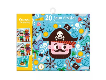 AUZOU 20 mini hier a aktivít s fixkou – piráti, balenie