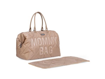 Prebaľovacia taška Mommy Bag Puffered Beige s prebaľovacou podložkou