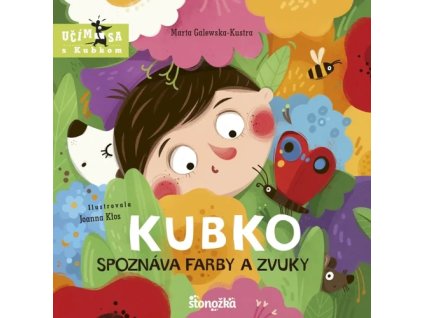 Kubko spoznáva farby a zvuky – obálka detskej knihy s farebnou ilustráciou
