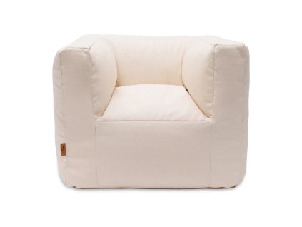 Detské kreslo Jollein Twill v prírodnej farbe – pohľad spredu