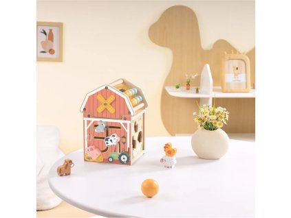 Aktivity domček Farma – drevená vzdelávacia hračka