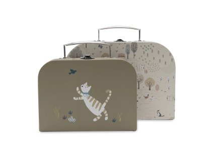 Jollein detský kufrík Tiny Park – sada 2 ks, predná strana