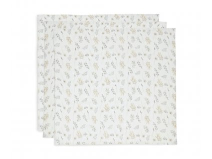 Hydrofilné plienky Jollein Wild Flowers 70×70 cm – balenie 3 ks