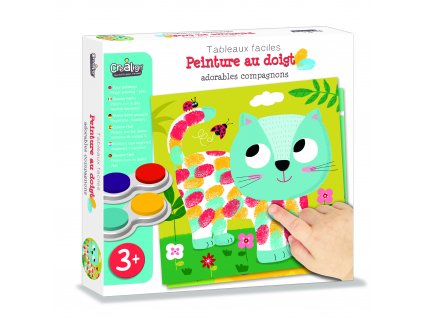 Tableaux faciles Peinture doigt adorables compagnons CL160 1