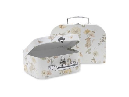 Jollein detský kufrík Dreamy Mouse – otvorený kufrík s motívom myšky, pohľad spredu