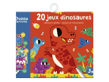 AUZOU 20 mini hier a aktivít s fixkou – dinosaury, balenie
