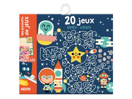 AUZOU 20 mini hier a aktivít s fixkou – dobrodružstvá, balenie