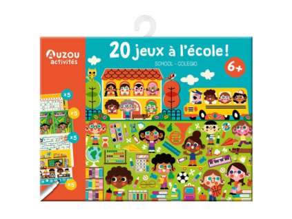 AUZOU 20 mini hier a aktivít s fixkou – v škole, balenie