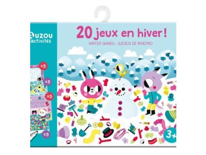 AUZOU 20 mini hier a aktivít s fixkou – v zime, balenie