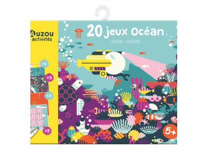 AUZOU 20 mini hier a aktivít s fixkou – oceán, balenie