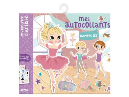 Znovupoužiteľné samolepky Baletky s predlohami – 200 ks  Samolepky s predlohami a scénami | AUZOU