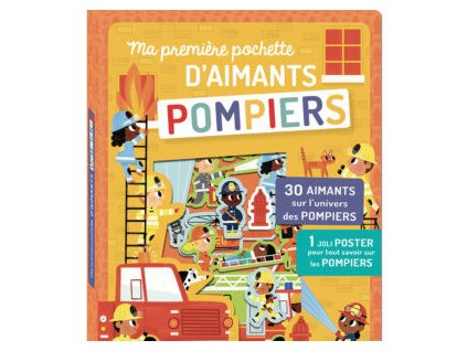 Magnetky AUZOU Hasiči – balenie v krabičke s ilustráciou hasičov