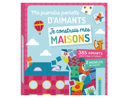 AUZOU magnetky Domčeky – balenie s magnetickými dielikmi a plagátom