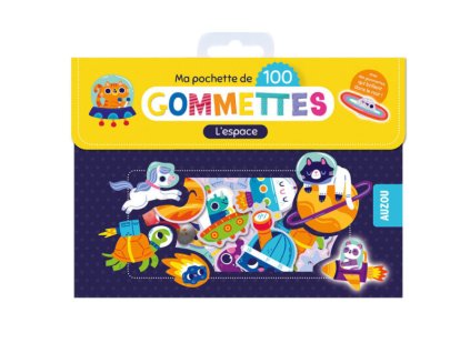 AUZOU 100 odlepiteľných nálepiek v krabičke – vesmír, svietia v tme