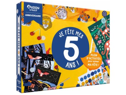 AUZOU Narodeninový box Oslavujem 5 rokov – darčekový kreatívny box pre deti