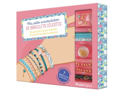 AUZOU Veľká sada kozmických náramkov – kreatívna sada na výrobu náramkov