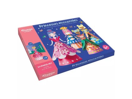 AUZOU Paper art 3D modely Princezné – kreatívna sada v krabičke