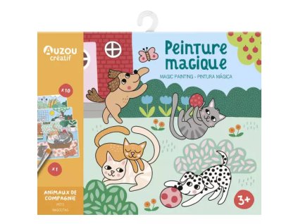 AUZOU maľovanie vodou Domáce zvieratká – maľovanka pre deti