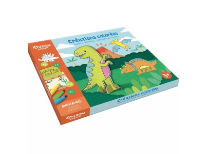 AUZOU Kreatívny box Dinosaury – kreatívna sada pre deti