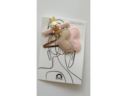 Sponky do vlasov 2ks BUNNY BLUSH