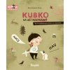 Obálka knihy Kubko sa učí rozprávať s ilustráciou chlapca a psíka