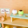 Drevený zmrzlinový stánok 19 ks – Tooky Toy  Drevený zmrzlinový stánok pre deti s doplnkami, 19 dielov
