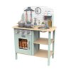 Drevená detská kuchynka Pastel s rúrou a sporákom